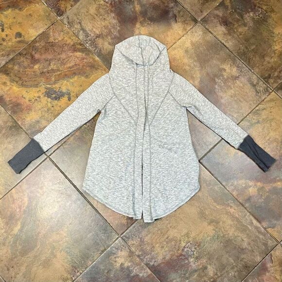 Z By Zella Gray Hooded Cardigan XS - Picture 5 of 13